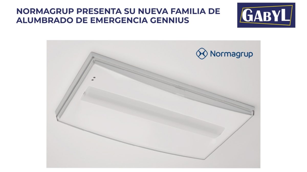 Normagrup presenta su nueva gama de alumbrado de emergencia Gennius