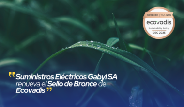 Gabyl recibe la medalla de bronce EcoVadis por su compromiso con la sostenibilidad